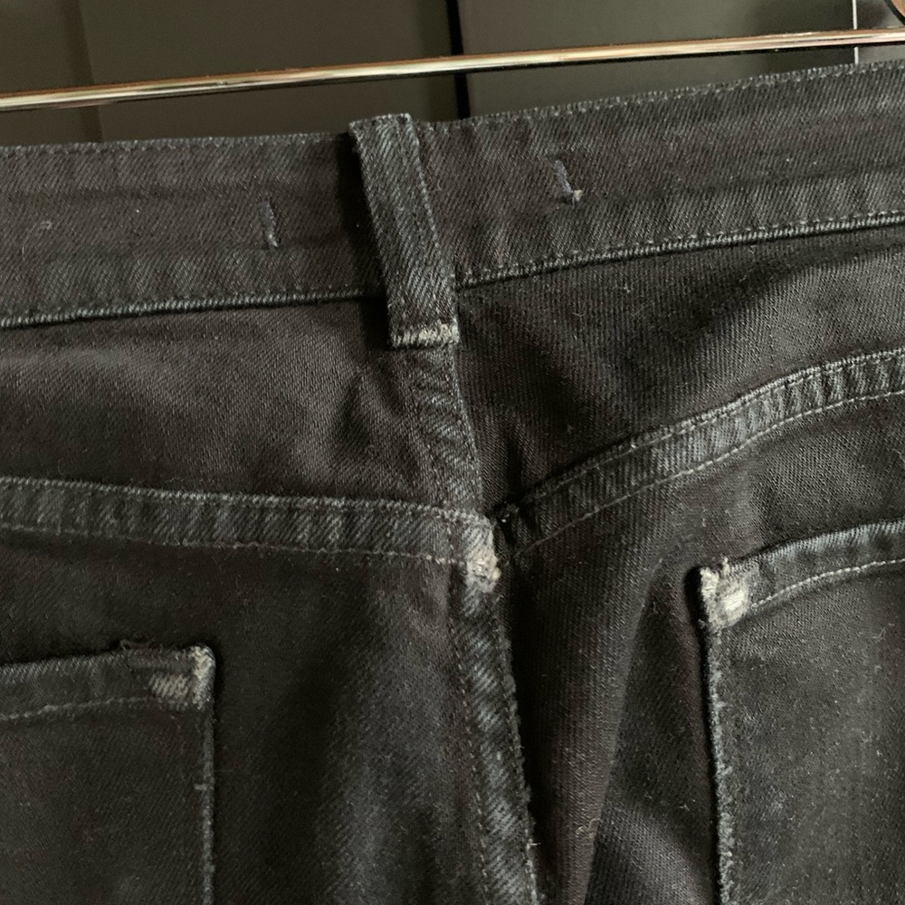 Black straight leg jean